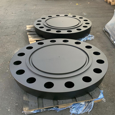 DIN Tri Clamp หน้าแปลนตาบอดเกลียว ASTM A105N เหล็กกล้าคาร์บอนปลอมในสต็อก