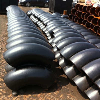 DN100 ข้องอเหล็กคาร์บอน 90 องศา 2 นิ้ว 45 องศา Q235B Q235 รัศมียาว