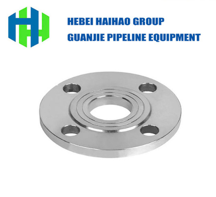 Class 600 Sch 80 SS Weld Neck Flange WN ANSI 150 สีเงินตาบอด