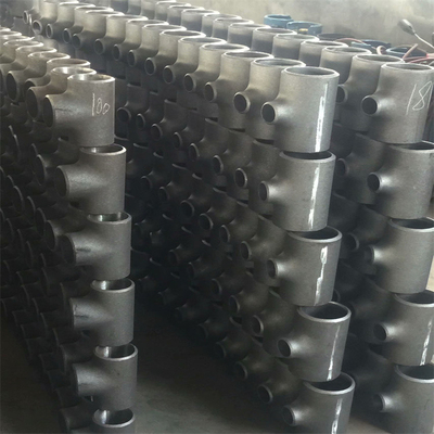 Sch 40 Sch 80 STD เท่ากับเหล็กกล้าคาร์บอน Tees NPT DN200 ไม่มีรอยต่อสำหรับท่อ