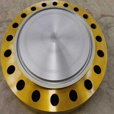 DIN Tri Clamp หน้าแปลนตาบอดเกลียว ASTM A105N เหล็กกล้าคาร์บอนปลอมในสต็อก