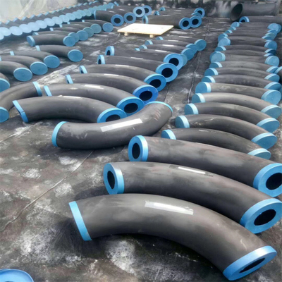 STD เหล็กชุบสังกะสีฟิตติ้งหน้าแปลนเชื่อม Sch 160 รัศมียาว 90 องศา Bend