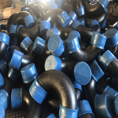 Sch 80 90 องศาข้อศอกเหล็กกล้าคาร์บอน A234 WPB MSS ไม่มีรอยต่อ 1-1 / 2 '' สำหรับ Connect