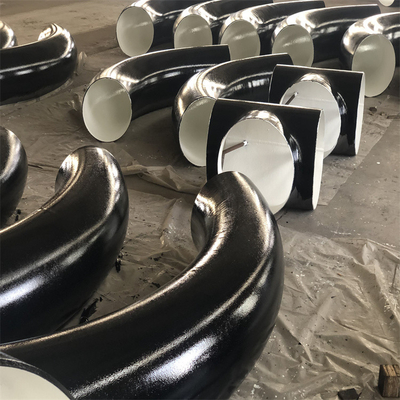 ASME B16.9 A234 ข้องอเหล็กกล้าคาร์บอน MS 45 องศา SCH 40 STD 1.5D LR BW