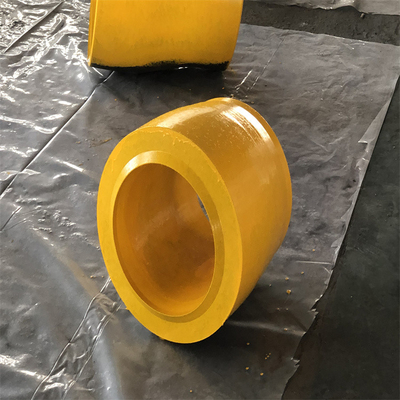 6 X 4 ตัวลดเหล็กกล้าคาร์บอนศูนย์กลาง WPHY 65 XXS ASTM Butt Welded Black