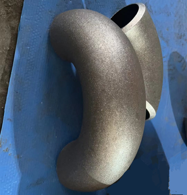 ANSI 6 นิ้ว 45 องศาข้อศอก 60 องศา A106 DN150 Butt Weld Carbon Steel