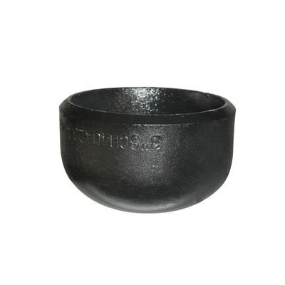DN15 ฝาท่อเหล็กดำเชื่อม SS400 DIN2605 หัวซีลจานวงรี