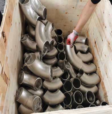 316L 180 องศารัศมียาวข้อศอก 90 องศาข้อต่อท่อ Professional