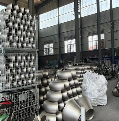 316L 180 องศารัศมียาวข้อศอก 90 องศาข้อต่อท่อ Professional