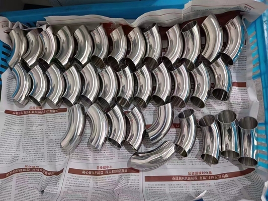 30 องศา 90 องศาท่อเหล็กข้อศอกสุขาภิบาล A53 รอยสั้นขนาดใหญ่เส้นผ่านศูนย์กลาง