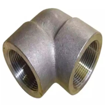 Asme B16.11 Astm A105 ข้อศอกเหล็กกล้าคาร์บอนปลอมแปลง 3000lb ตัวเมียเกลียว