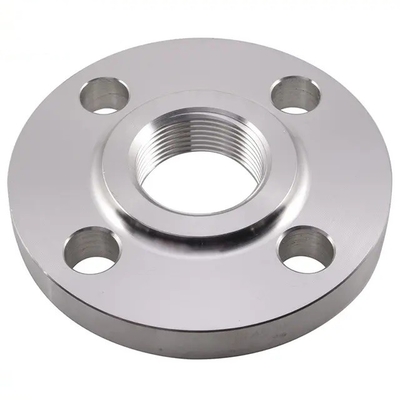 ASME B16.5 การปลอม A105N หน้าแปลนเหล็กกล้าคาร์บอน NPT / BSPT ที่ยกขึ้น