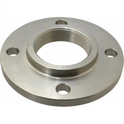 ASME B16.5 การปลอม A105N หน้าแปลนเหล็กกล้าคาร์บอน NPT / BSPT ที่ยกขึ้น