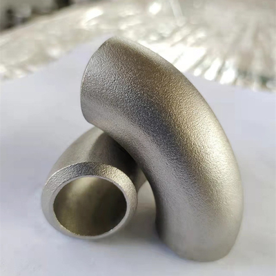 Sch40 เหล็กกล้าคาร์บอน ข้องอ 90 องศา ASME B16.9 ASTM A234 Wpb